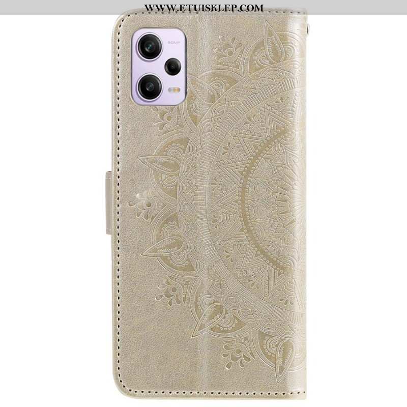 Etui Folio do Xiaomi Redmi Note 12 Pro Mandala Sun Ze Smyczą